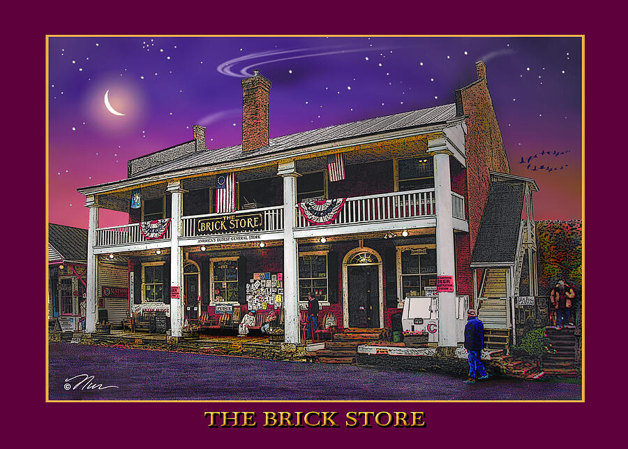 The Brick Store Digital Art by Nancy Griswold