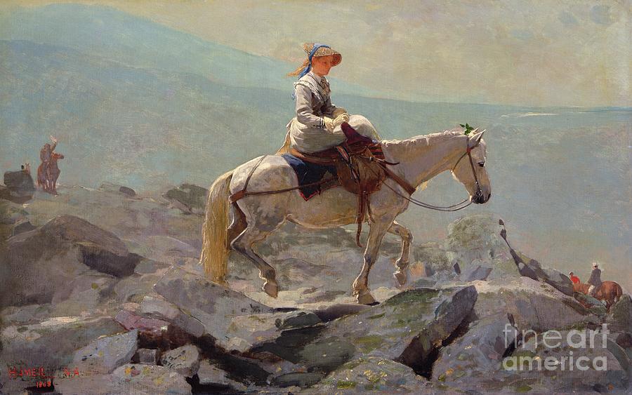 Winslow Homer Painting - The Bridle Path by Winslow Homer