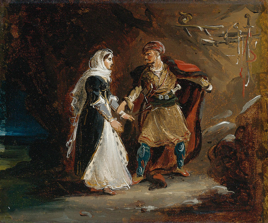 The Bride of Abydos  Painting by Theodore Gericault