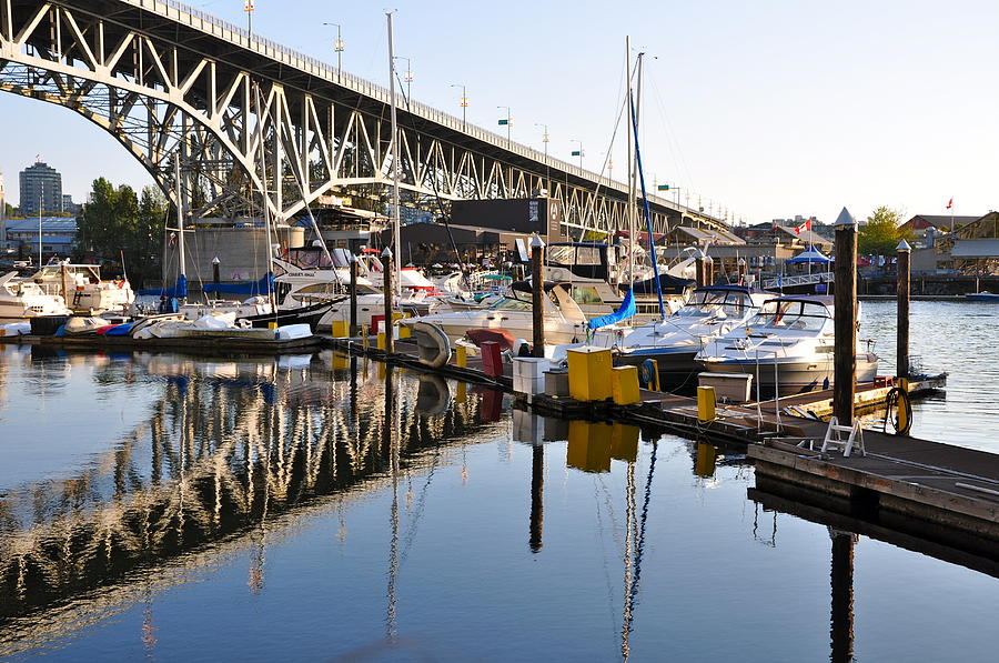 The Bridge And Marina Photograph By Caroline Reyes-loughrey 