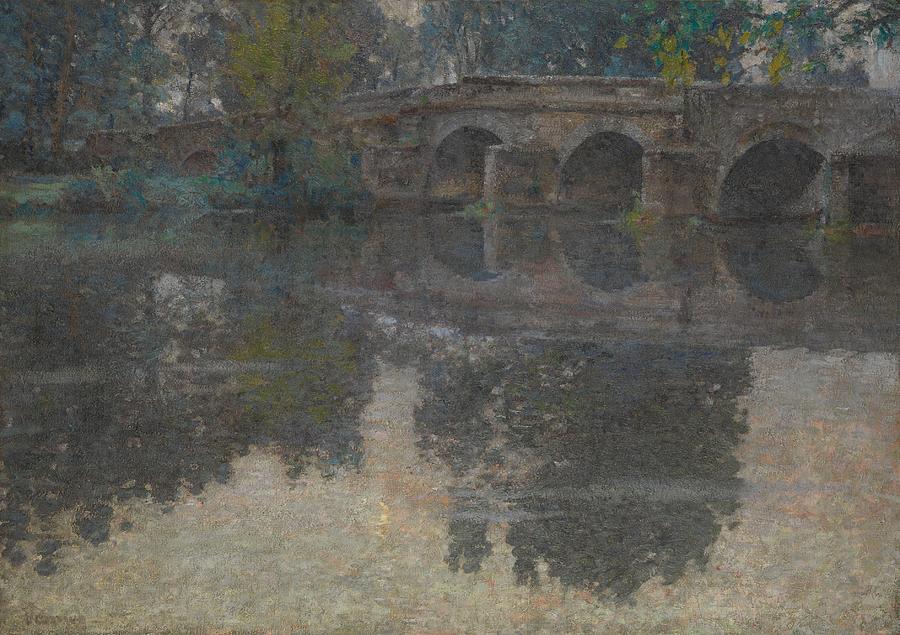 The Bridge at Grez Painting by Robert Vonnoh