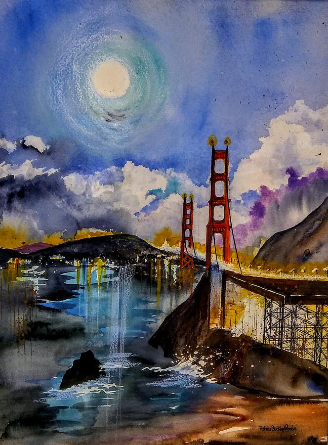 The Bridge Painting by Esther Woods