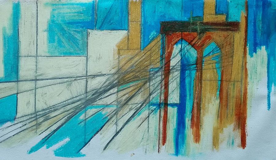 The Bridge Drawing by Helen Syron