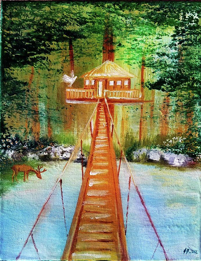 The Bridge Painting by Jennifer Page