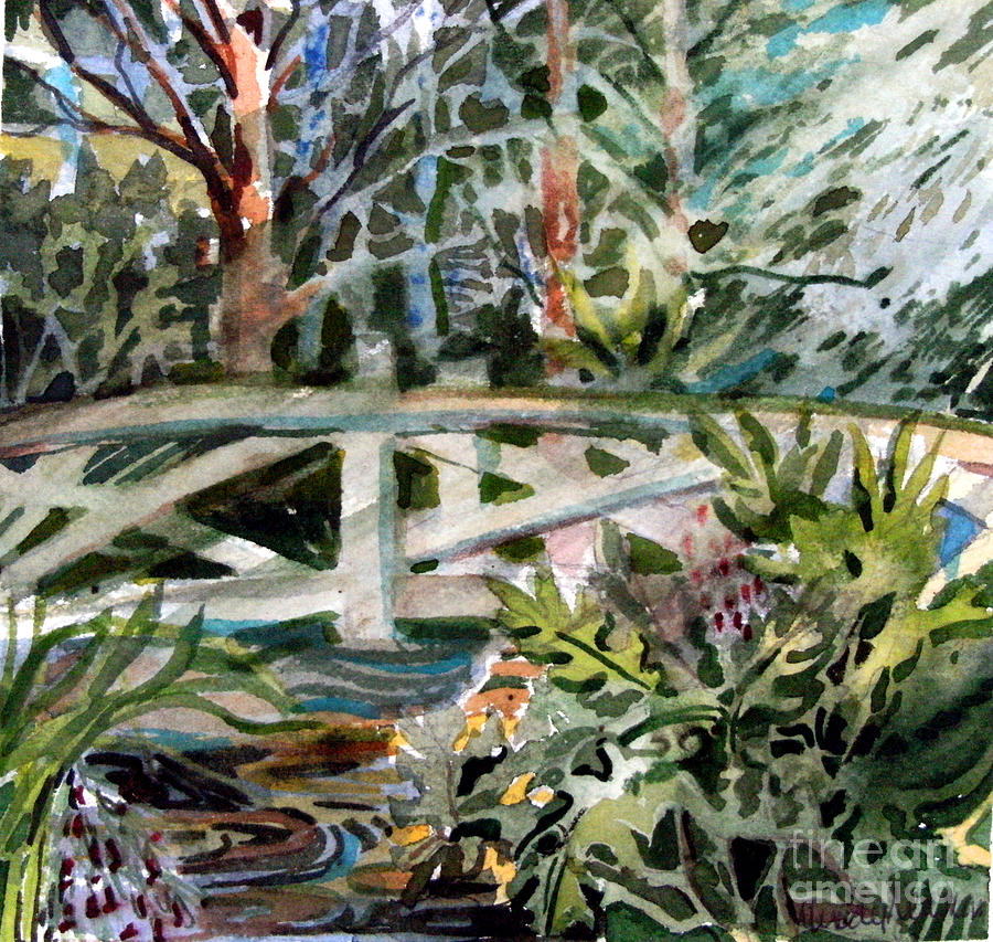 The Bridge Painting by Mindy Newman