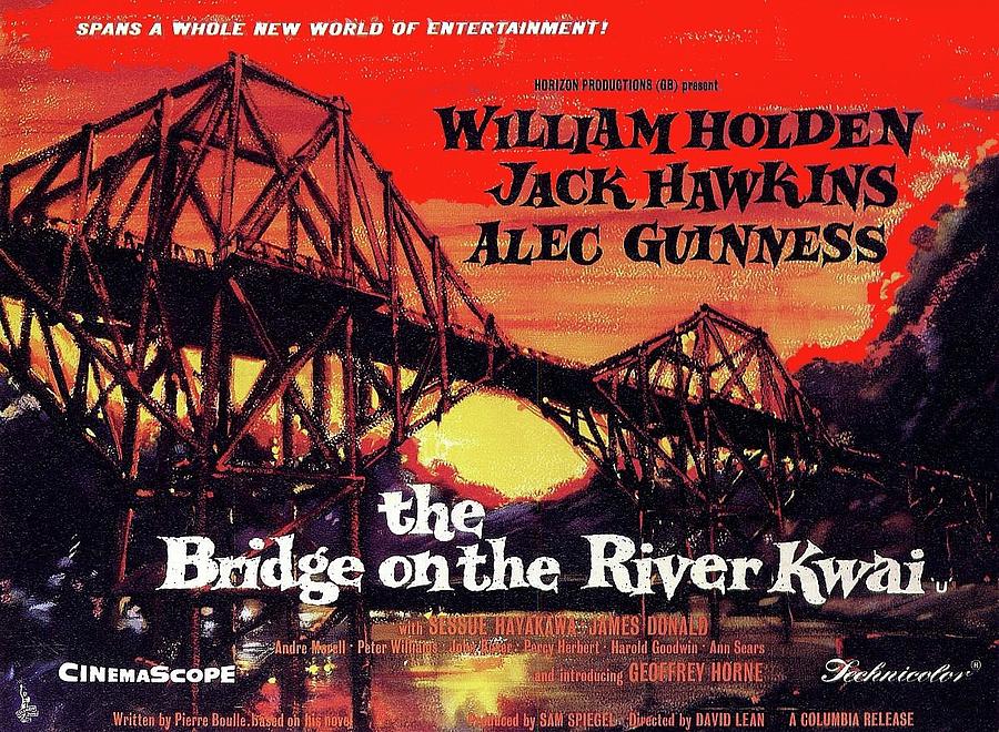 The Bridge on the River Kwai theatrical poster 1957 by David Lee Guss