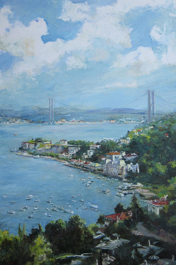 The bridge over Bosphorus Painting by Tigran Ghulyan