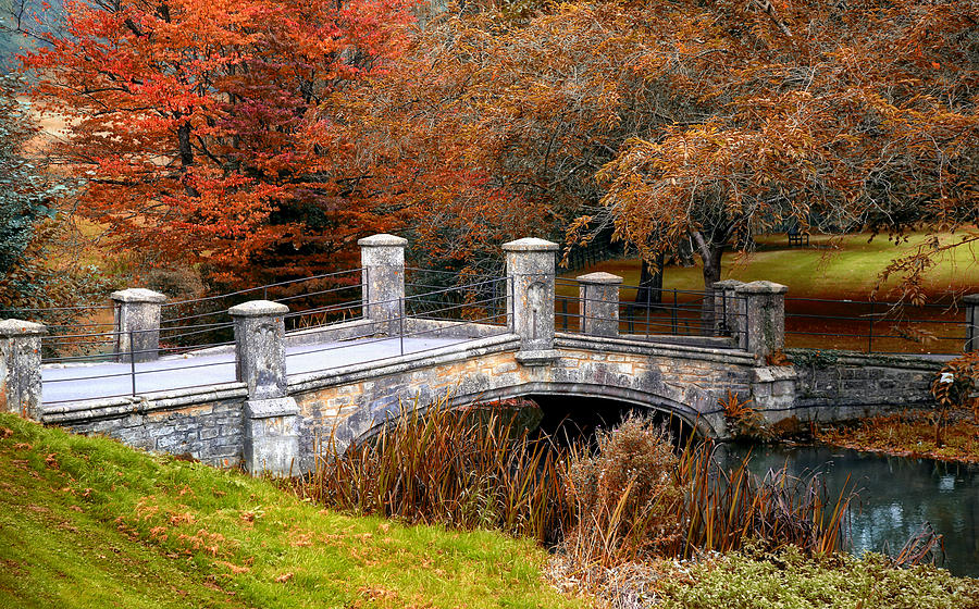 The Bridge to Autumn by Mike Hope Photograph by Michael Hope