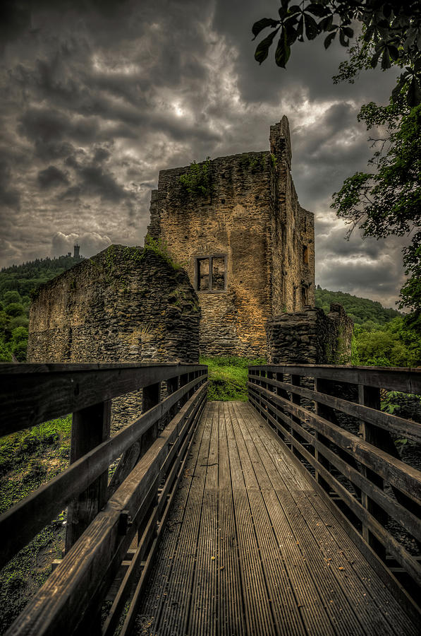 The Bridge to Balduinstein castle Photograph by Hans Zimmer