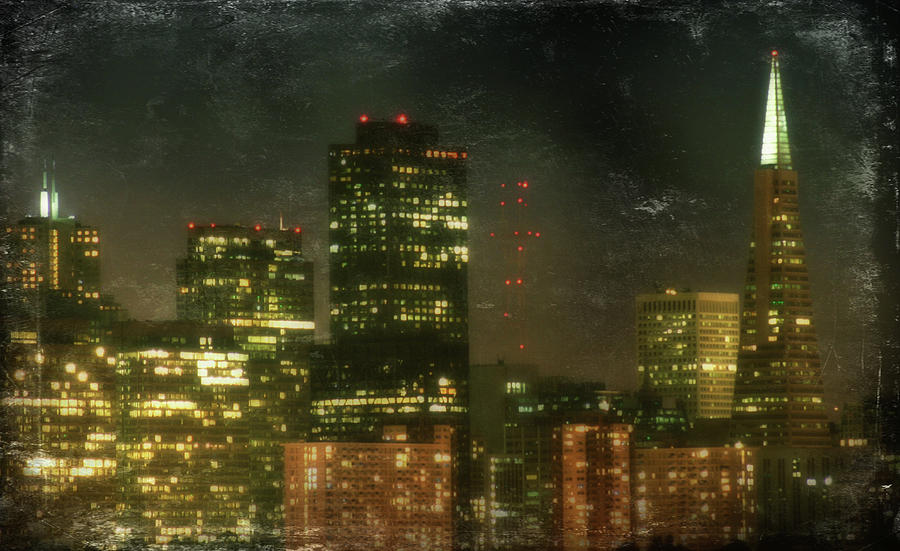 San Francisco Photograph - The Bright City Lights by Laurie Search