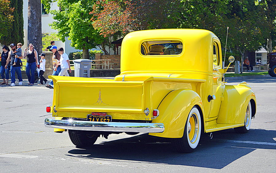 The Bright Yellow Truck Photograph by AJ  Schibig