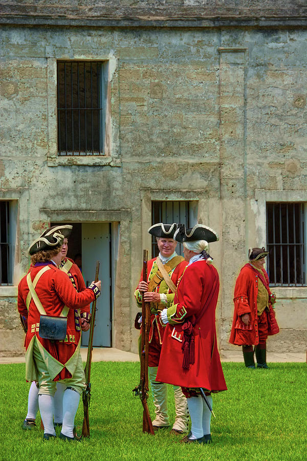 The British at Castillo de San Marcos Photograph by Mitch Spence