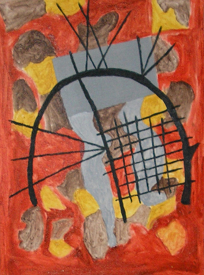 Contemporary Painting - The Broken Circle by Harris Gulko Contemporary Painting - The Broken Circle by Harris Gulko