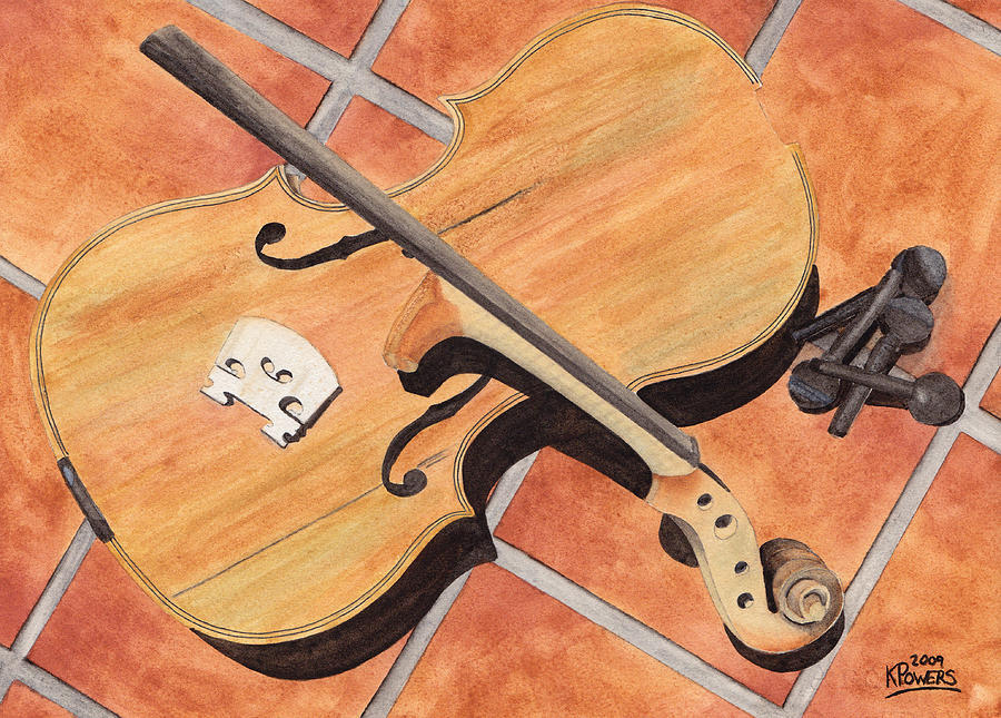 The Broken Violin Painting by Ken Powers