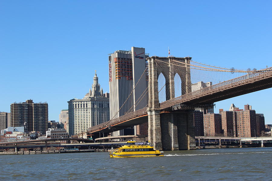 The Brooklyn Bridge - A View from Brooklyn Bridge Park Photograph by Dora Sofia Caputo