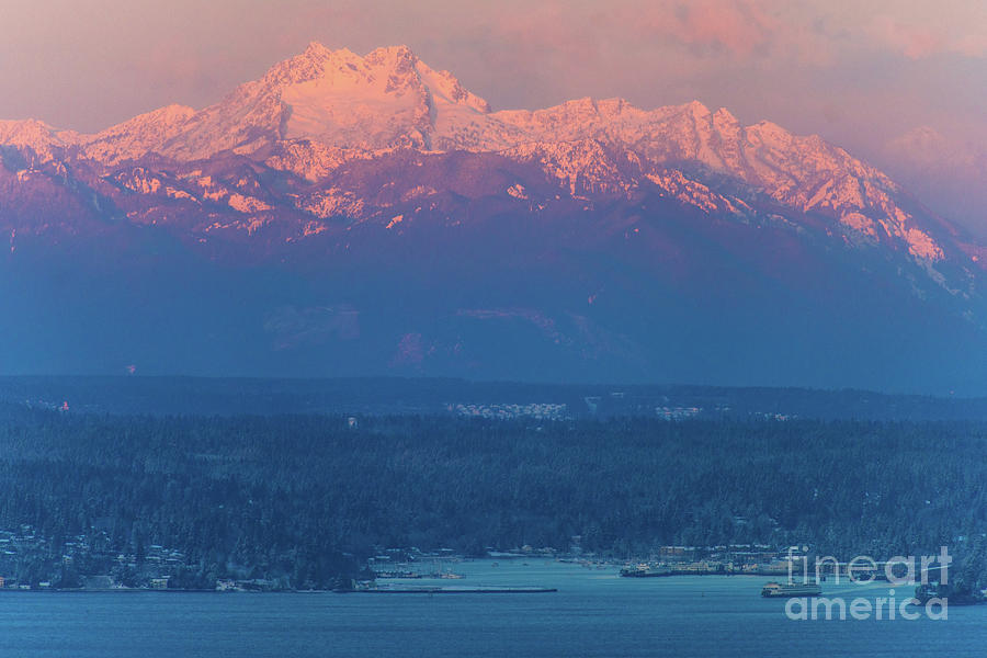 The Brothers Alpenlgow Sunrise Above Eagle Harbor Photograph by Mike Reid