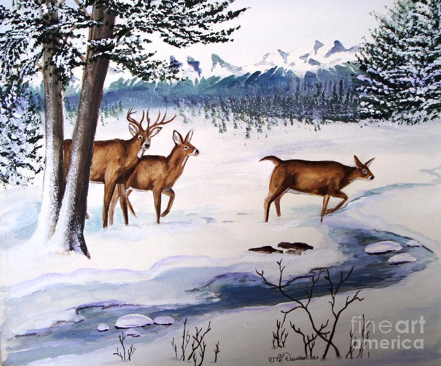 The Buck Stops Here Painting by Pat Davidson