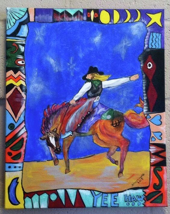 The Buckaroo Painting by Bonnie Woodward - Fine Art America