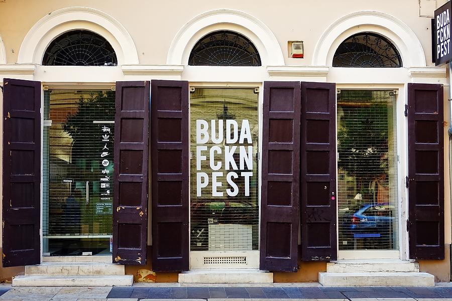 The Buda Fckn Pest Store In Budapest, Hungary Photograph