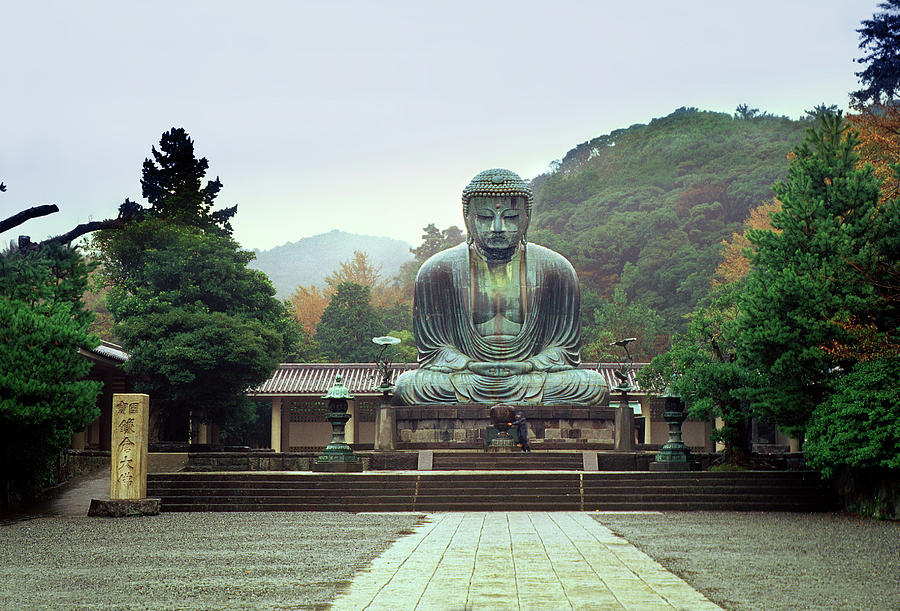 The Buddha at Kamakura Japan Photograph by Wernher Krutein