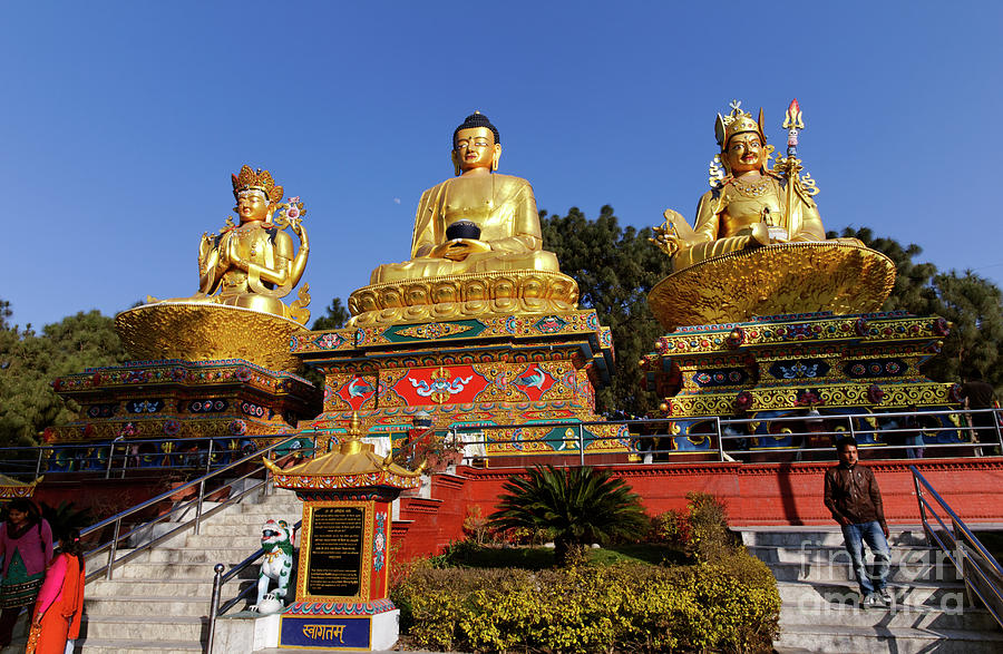 The Buddha Park  Kathmandu Nepal Photograph by Robert Preston