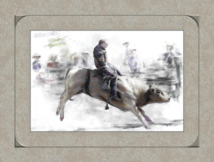 The Bull Rider Painting by Susan Kinney