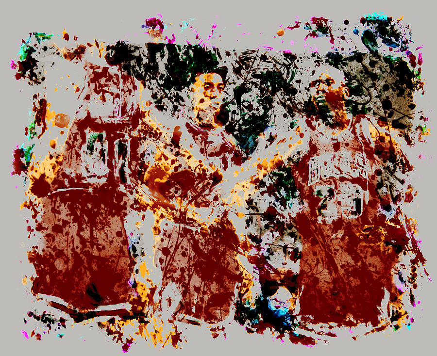 The Bulls Throwback Painting by Brian Reaves