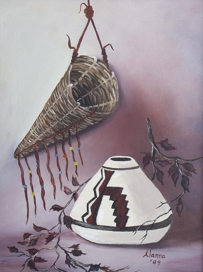 Basket Painting - The Burden Basket by Alanna Hug-McAnnally