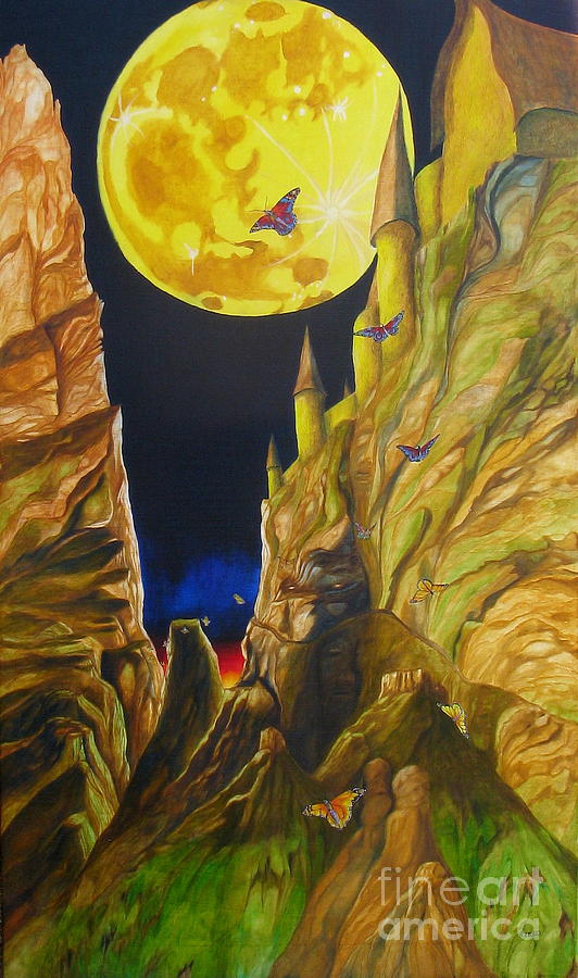The Butterfly Moon Painting by Richard Dotson