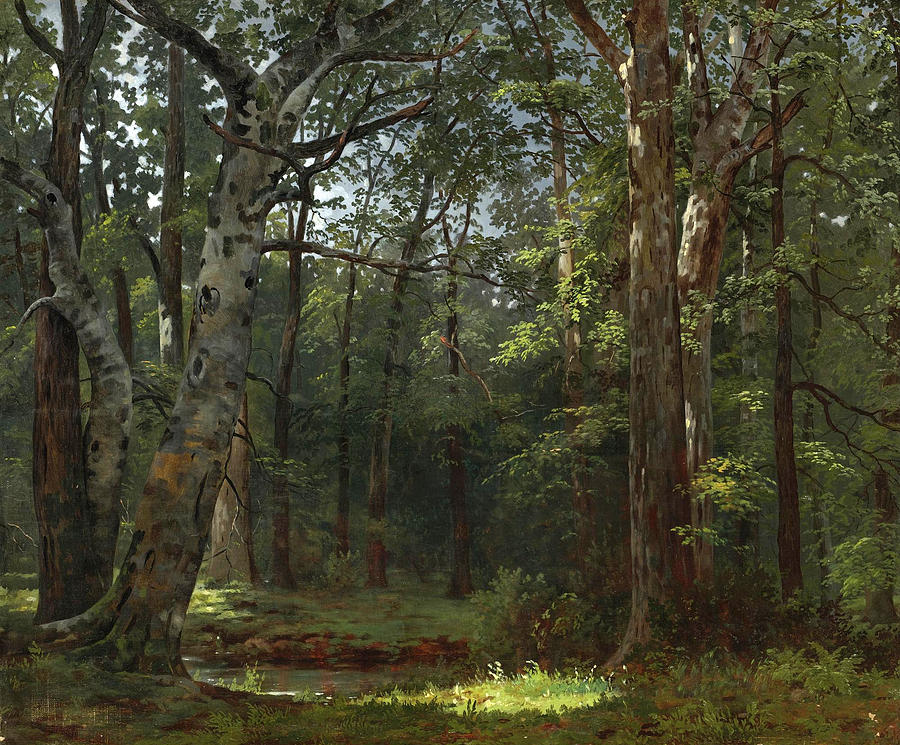 The Buttonwood Grove Painting by William Ranney