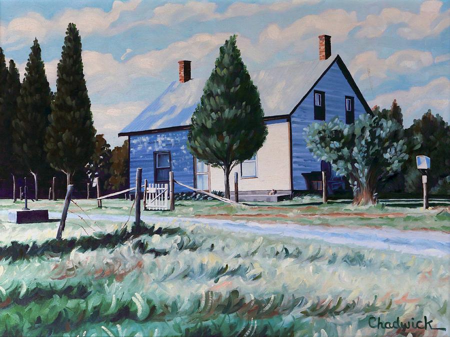 The Byrns Homestead Painting by Phil Chadwick