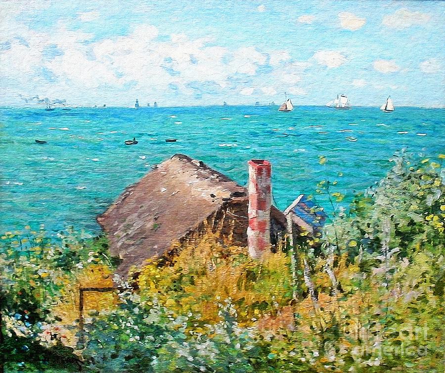 The Cabin At Saint-Adresse  Painting by Claude Monet
