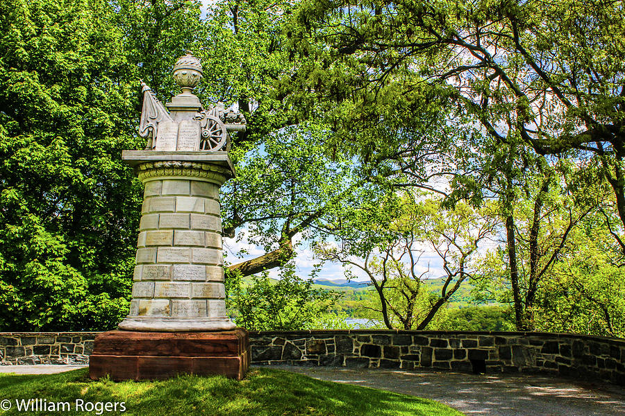 The Cadet Monument at the West Point Cemetery Photograph by William E