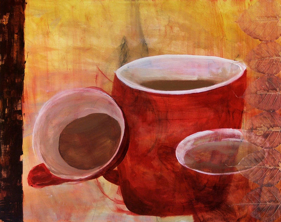 Coffee Painting - The Cafe by Ellen Beauregard