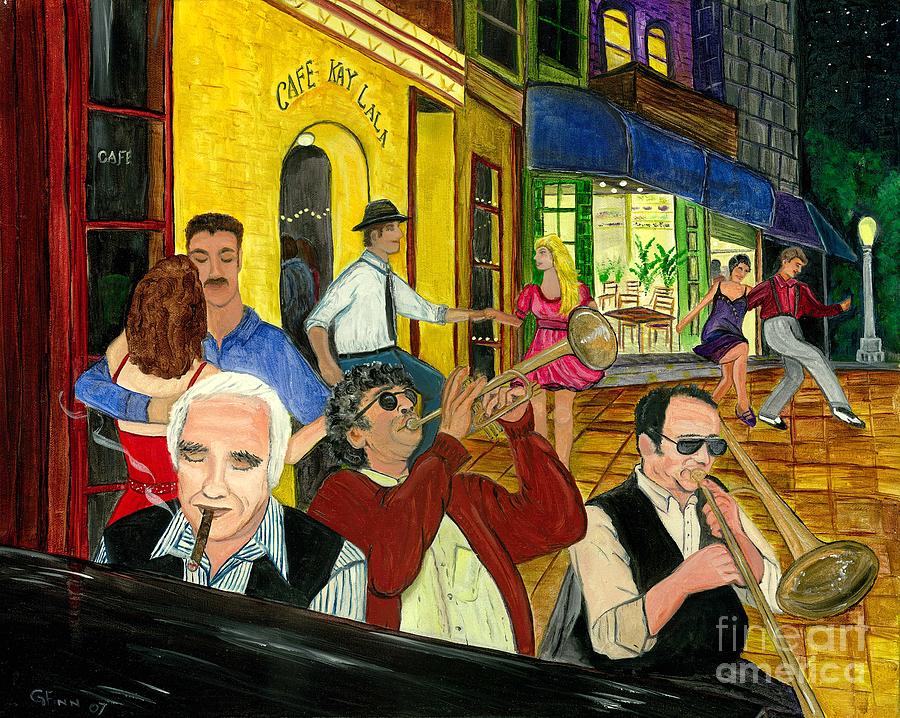 The Cafe Painting by Gail Finn - Fine Art America