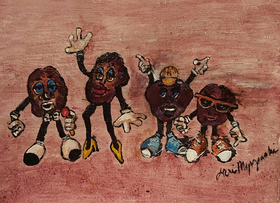 The California Raisins Painting by Geraldine Myszenski - Fine Art America