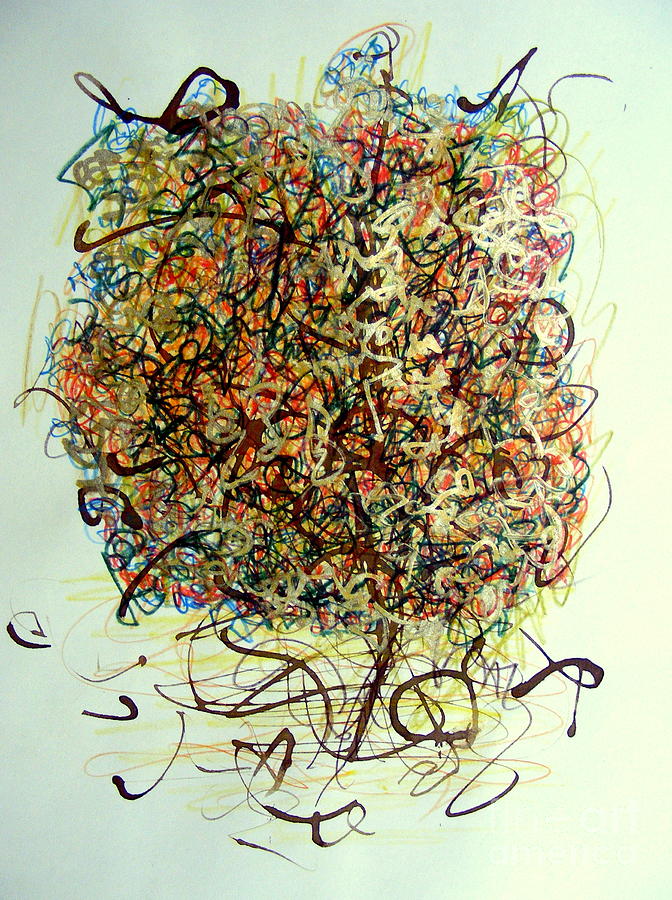 The Calligraphic Tree Painting by Nancy Kane Chapman