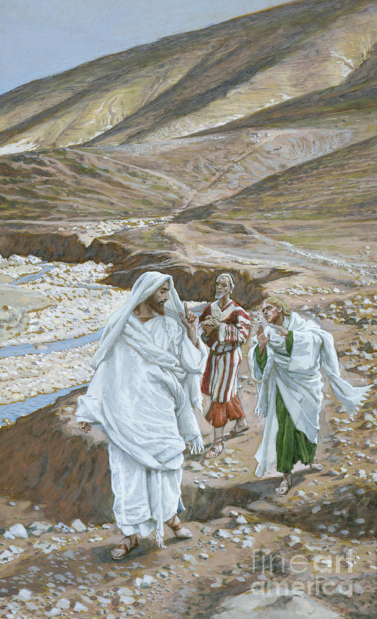 Mountain Painting - The Calling of St. Andrew and St. John by Tissot