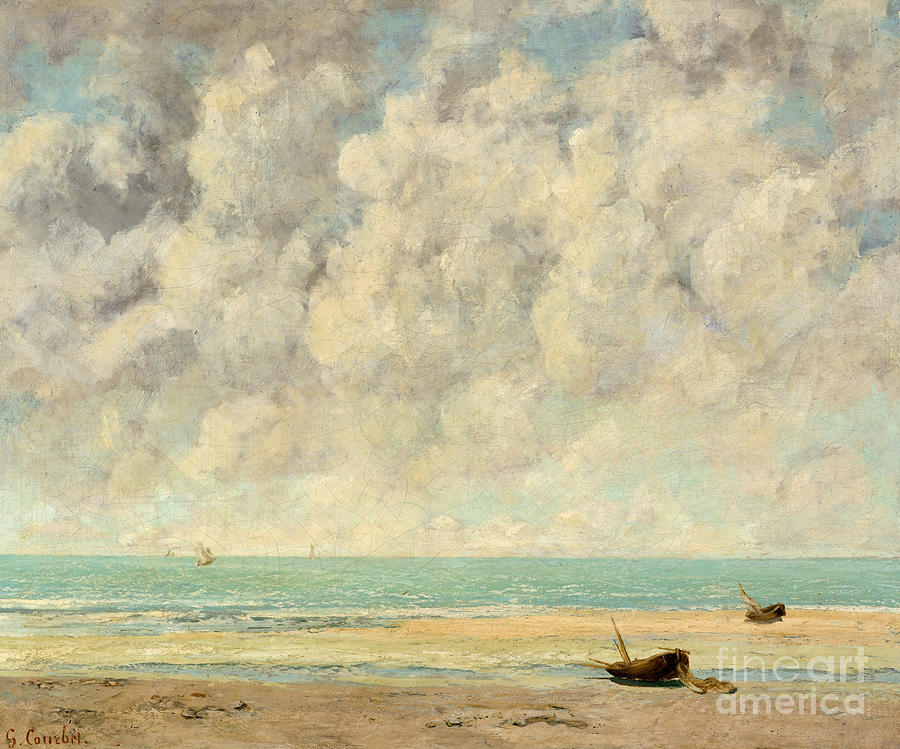 Gustave Courbet  Painting - The Calm Sea, 1869  by Gustave Courbet