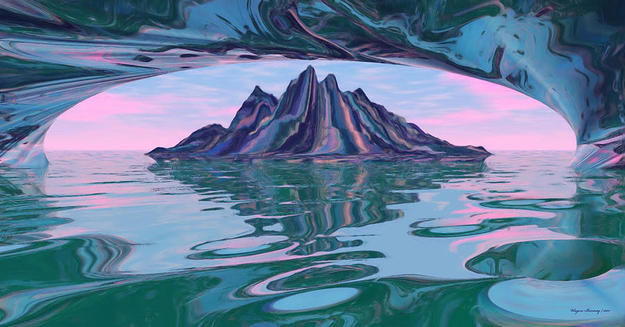 Mountain Painting - The Calm by Wayne Bonney