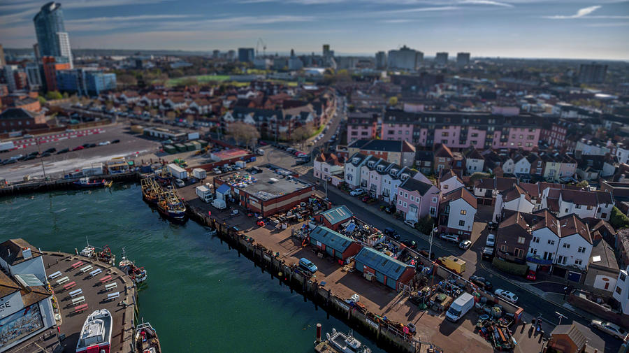 Tilt And Shift Photograph - The Camber. by Angela Aird Tilt And Shift Photograph - The Camber. by Angela Aird