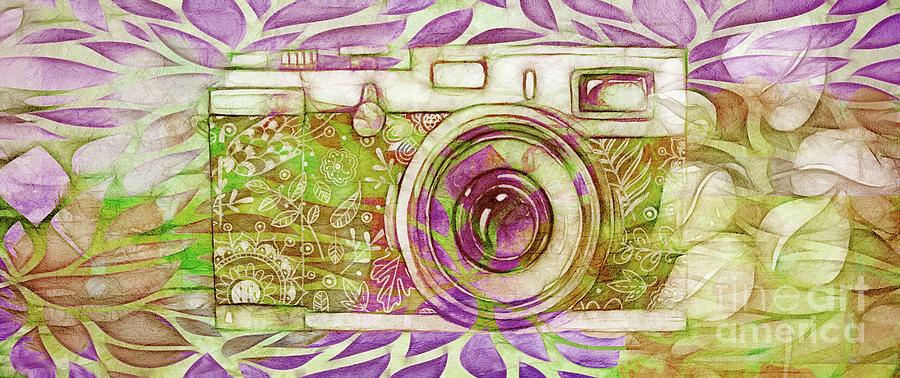 Pattern Digital Art - The Camera - 02c6t by Variance Collections