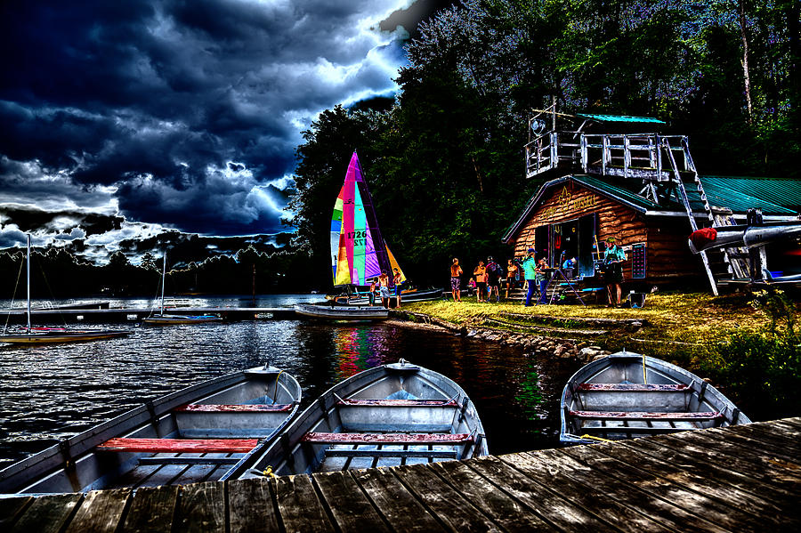The Camp Russell Boathouse Photograph by David Patterson