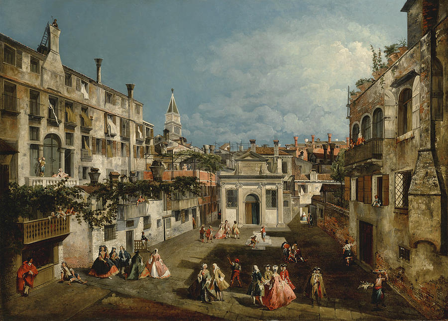 The Campo san Gallo. Venice Painting by Michele Marieschi