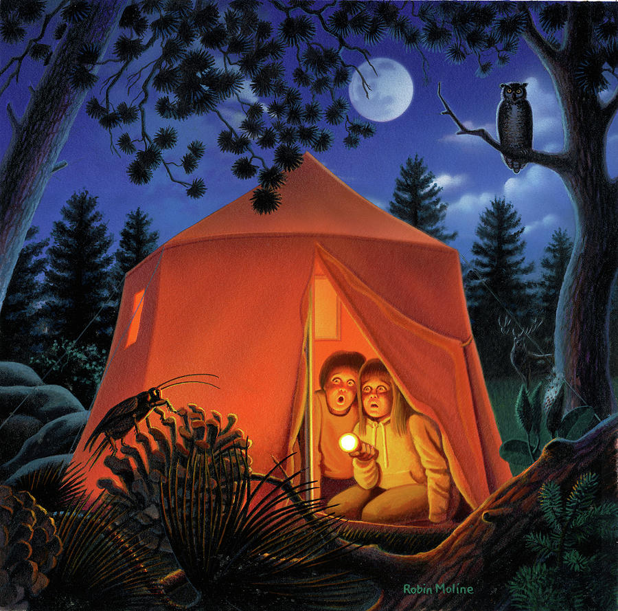 The Campout Painting by Robin Moline