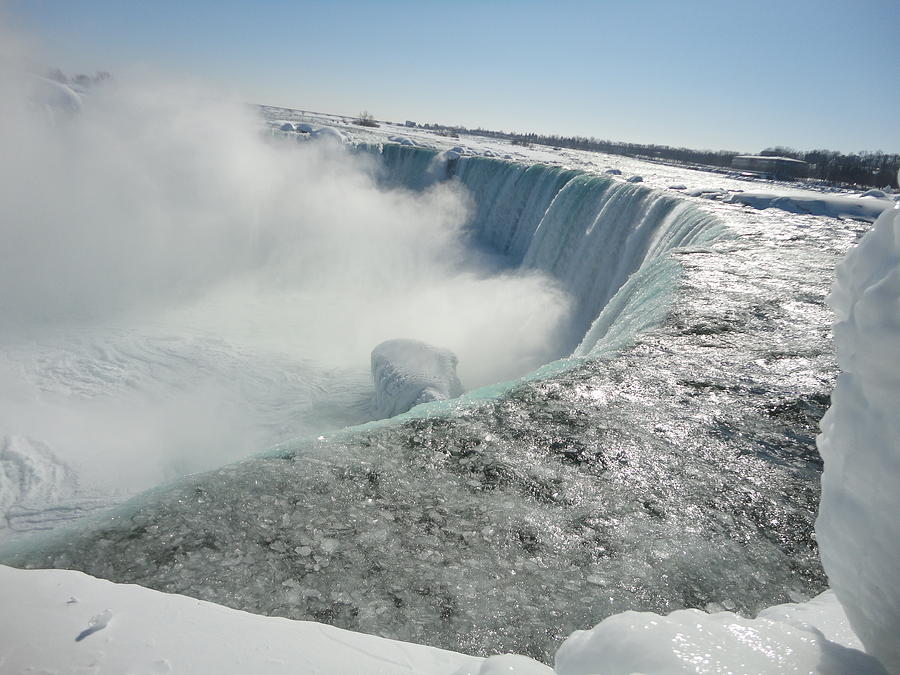 The Canadian horseshoe falls in winter Photograph by Aurora Bautista Fine Art America