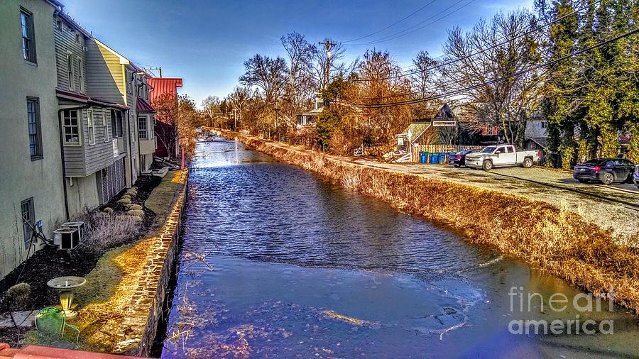 The Canal at New Hope in Winter Photograph by Christopher Lotito