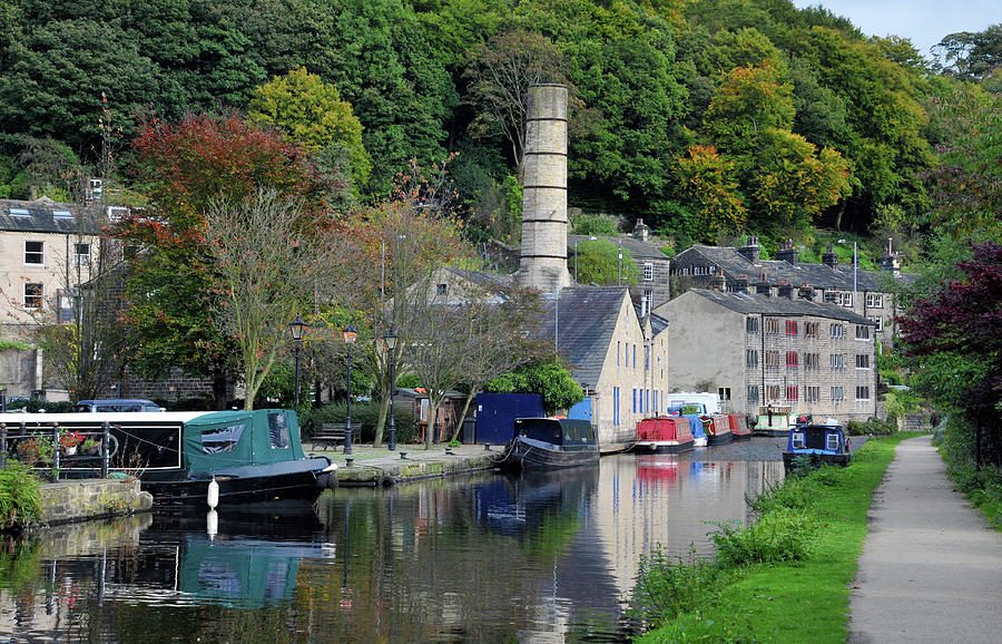 The Canal In Hebden Bridge Photograph by Philip Openshaw