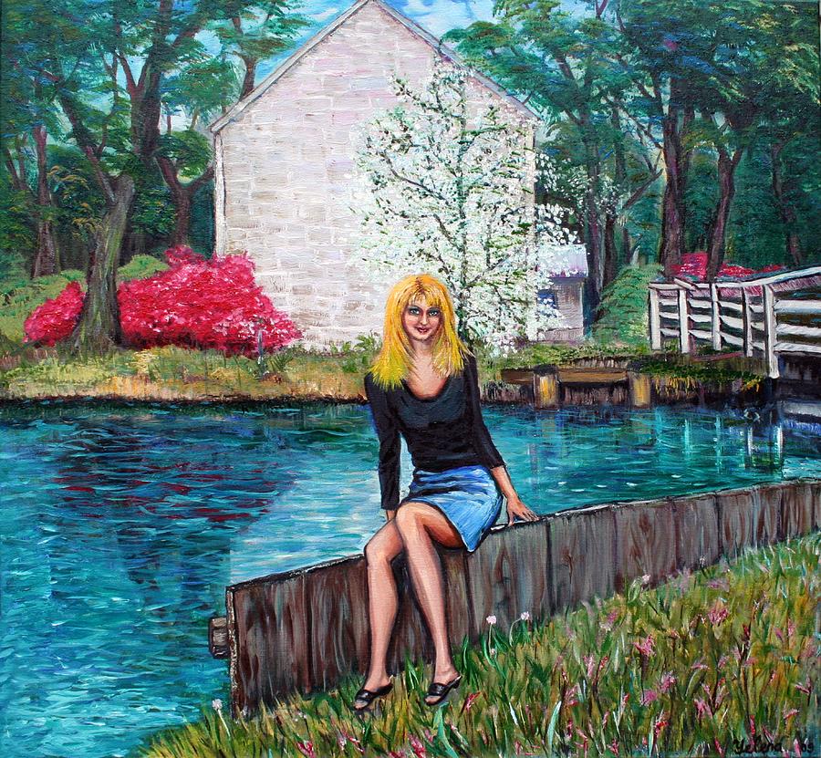 The Canal Painting by Yelena Rubin