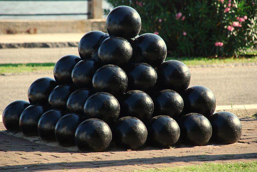 The Cannonballs at the Battery in Charleston SC Photograph by Susanne Van Hulst